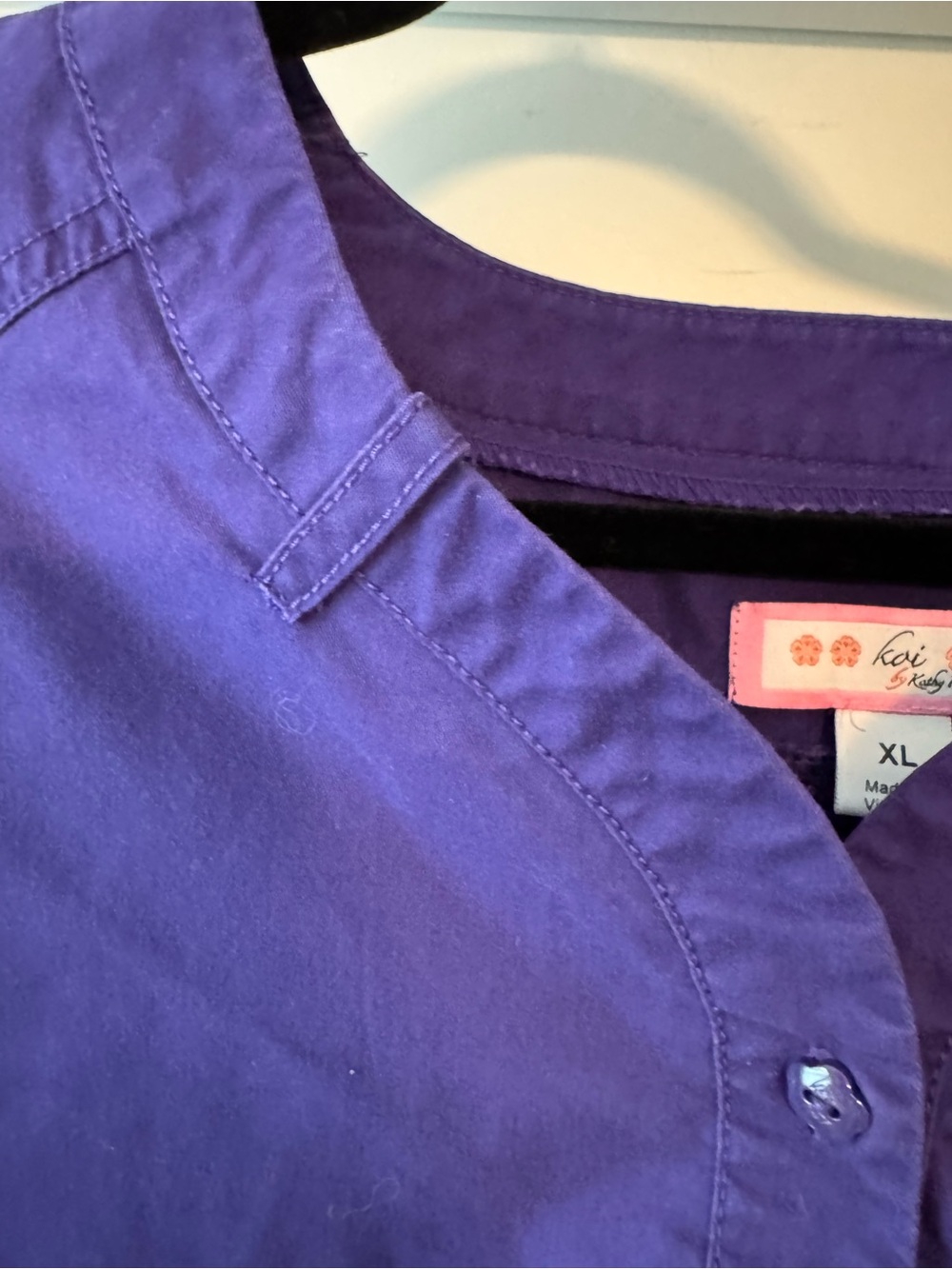 Koi women’s Purple scrub top - Picture 9 of 11